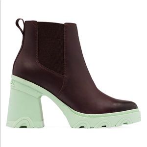 Sorel Brex Leather High-Heel Chelsea Boots